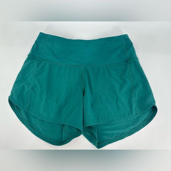 Lululemon Speed Up High-Rise Lined Short 4" Cascadia Green Size 4 - Picture 1 of 9